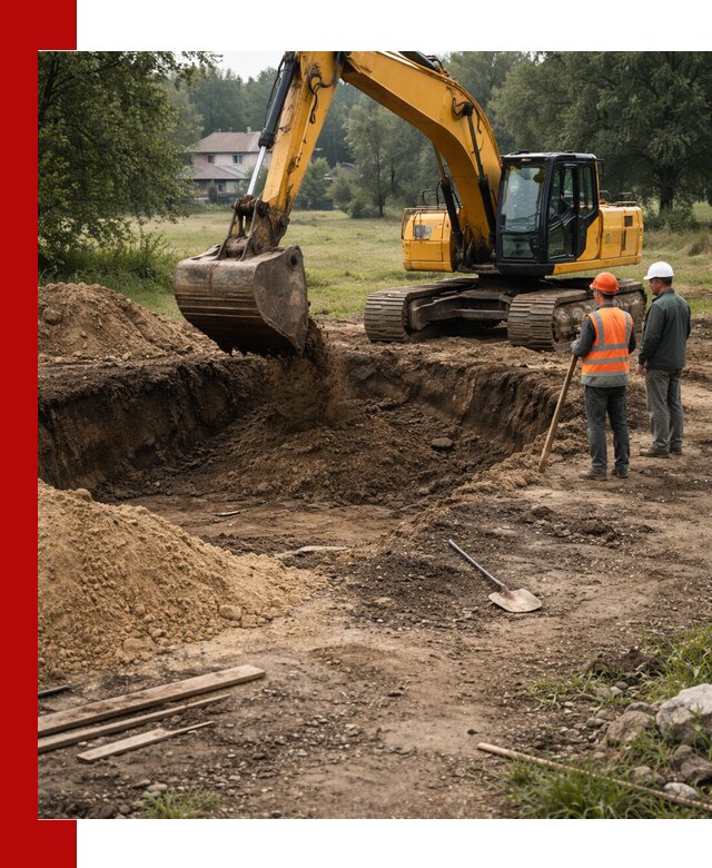 Рытье котлована под фундамент в Оренбурге (быстро и недорого)