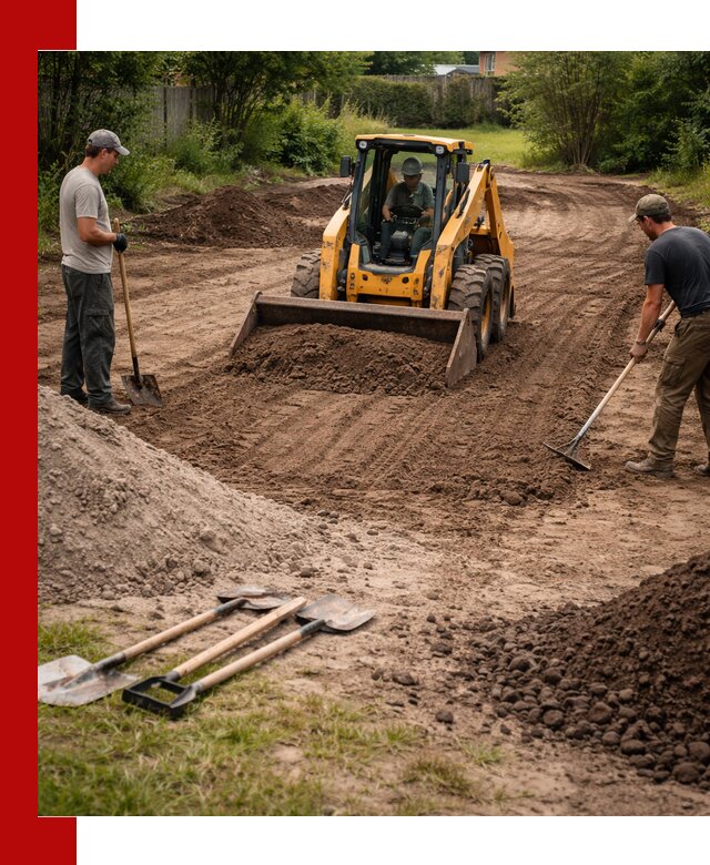 Планировка участка грунтом с вывозом и доставкой в Оренбурге