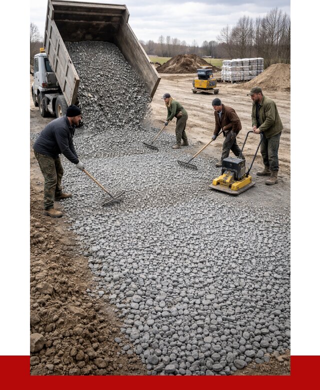 Устройство щебеночной подушки в Оренбурге от 4576 р. ПРОНЕРУДРнб
