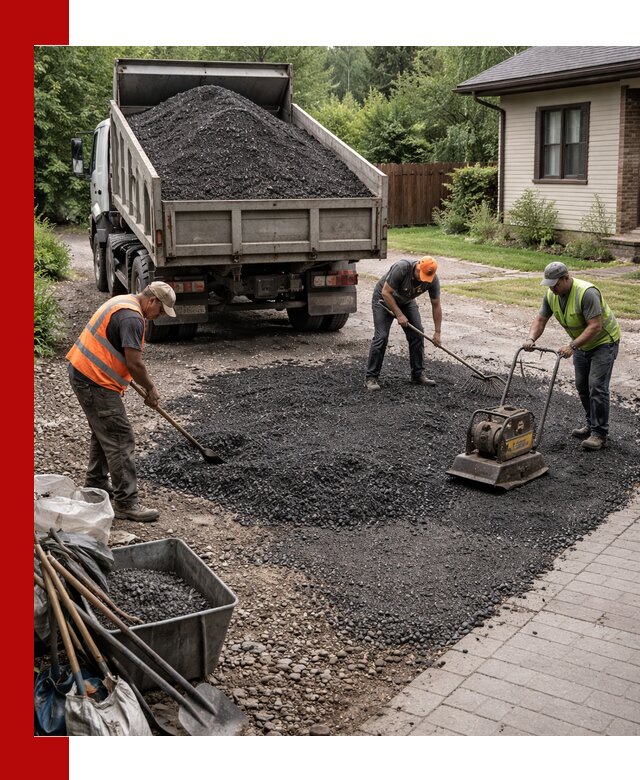 Асфальтовая крошка для двора с доставкой в Оренбурге